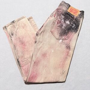 Levi's 505 Jeans Distressed Denim Mid-Rise Straight Zip Fly - 32X32